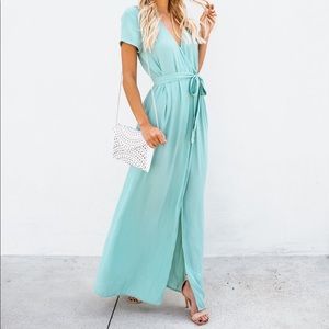 Vici wrap maxi dress